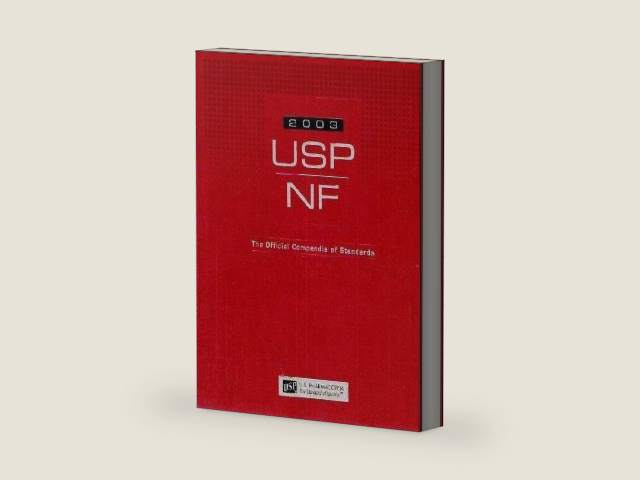 United States Pharmacopeia-National Formulary (USP26 NF21) by United States Pharmacopoeia Commission | barcode:9781889788135 | source:'9781889788135-right-three-quarter.jpg