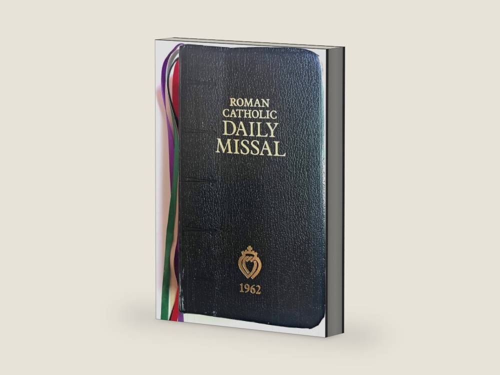 1962 Roman Daily Missal by Angelus Press | barcode:9781892331298 | source:'9781892331298-right-three-quarter.jpg