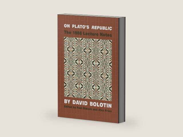 On Plato's Republic: The 1988 Lecture Notes by David Bolotin | barcode:9781895131741 | source:'9781895131741-right-three-quarter.jpg