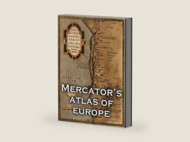 Mercator's Atlas of Europe (Facsimile Edition) by Gerardus Mercator | barcode:9781908502001 | source:'9781908502001-right-three-quarter.jpg