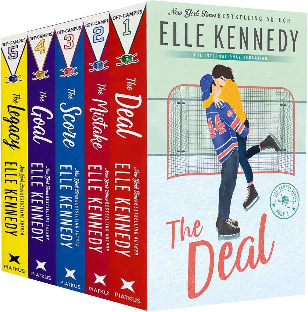 Off-Campus Series: 5-Book Collection Set by Elle Kennedy | The Deal, The Mistake, The Score, Goal & Legacy by Elle Kennedy | barcode:9781918299250 | source:'9781918299250.jpg