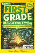 First Grade Reader Collection: Level 2: 12 Engaging Short Fiction and NonfIction Stories for Developing Readers to Build Stamina, Expand Vocabulary, and Develop Independence by Rebecca Whitlock | barcode:9781918686012 | source:'9781918686012.jpg