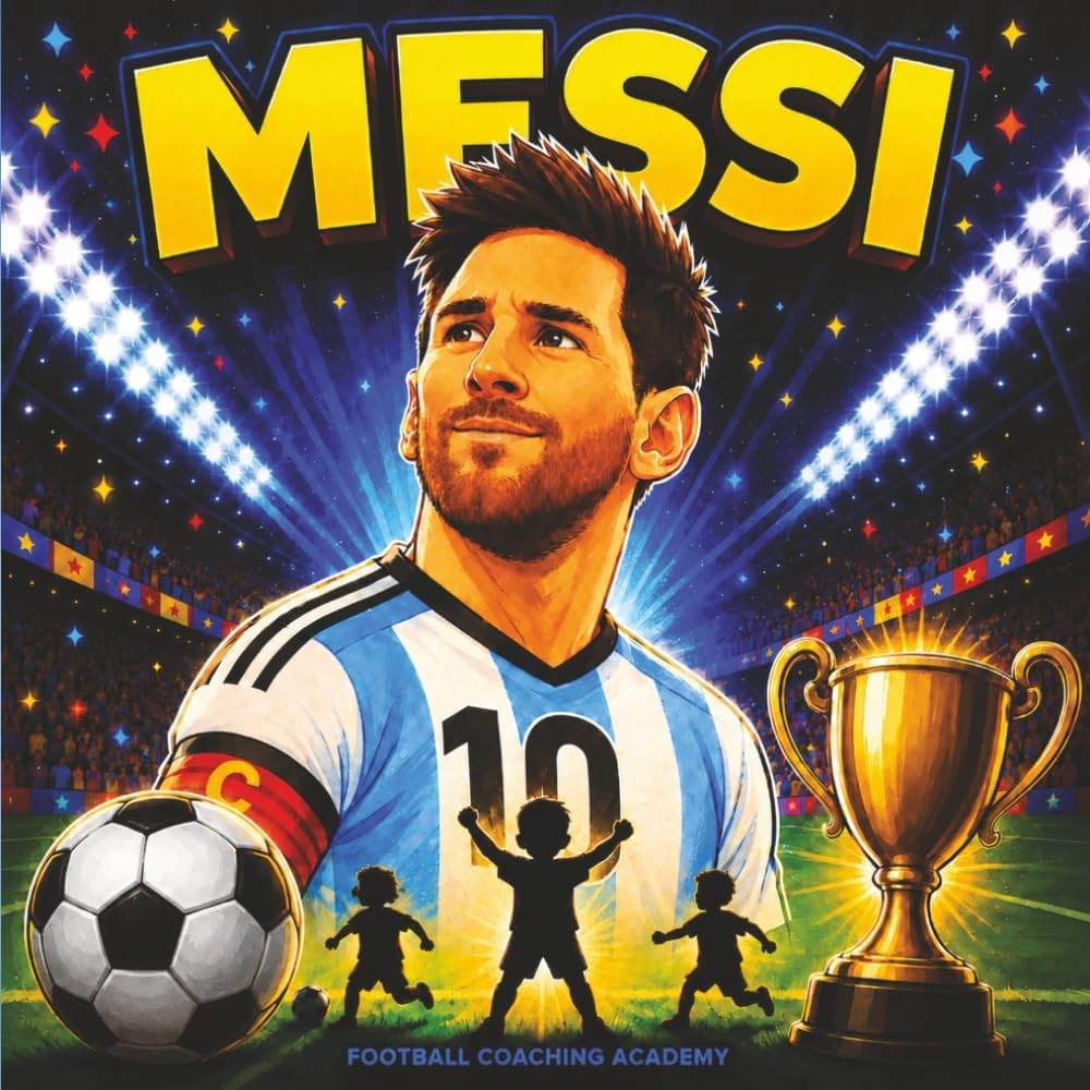 MESSI: The Inspirational Story, Amazing Achievements and Soccer Lessons of a Soccer GOAT for Young Players and Fans by Football Coaching Academy | barcode:9781918961133 | source:'9781918961133.jpg