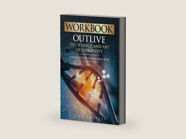 Workbook: Outlive: The Science and Art of Longevity – A Guide to Petter Attia's Book (Health, Dieting & More) by Liam Daniels | barcode:9781922940773 | source:'9781922940773-right-three-quarter.jpg