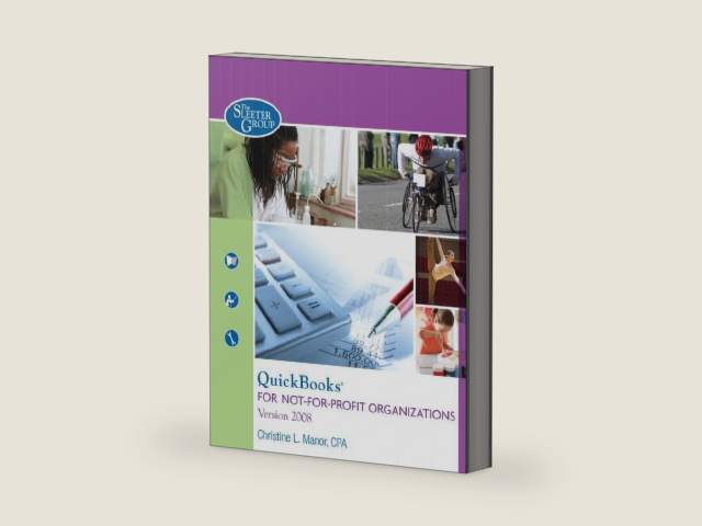 QuickBooks for Not-for-Profit Organizations (Version 2008) by Christine L. Manor CPA | barcode:9781932487206 | source:'9781932487206-right-three-quarter.jpg