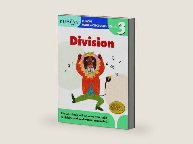 Kumon Grade 3 Division (Kumon Math Workbooks) by Kumon Publishing | barcode:9781933241555 | source:'9781933241555-right-three-quarter.jpg