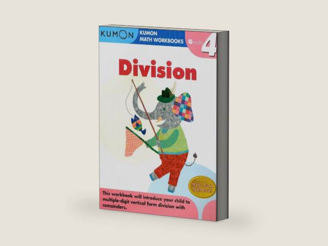 Kumon Grade 4 Division (Kumon Math Workbooks) by Kumon Publishing | barcode:9781933241579 | source:'9781933241579-right-three-quarter.jpg