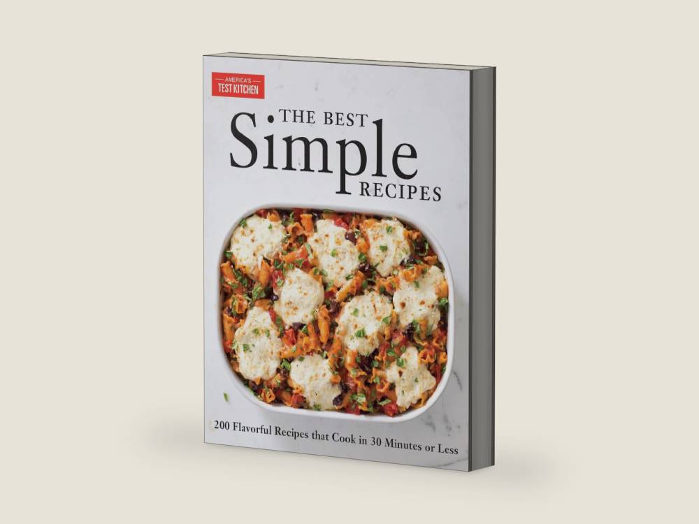 The Best Simple Recipes: More Than 200 Flavorful, Foolproof Recipes That Cook in 30 Minutes or Less by America's Test Kitchen | barcode:9781933615592 | source:'9781933615592-right-three-quarter.jpg