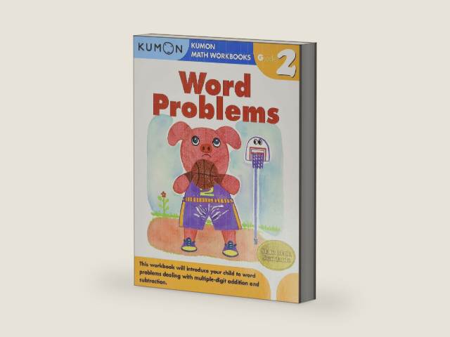 Kumon Grade 2 Word Problems (Kumon Math Workbooks) by Kumon Publishing | barcode:9781934968406 | source:'9781934968406-right-three-quarter.jpg