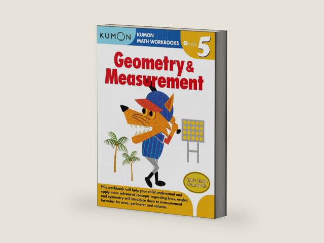 Kumon Grade 5 Geometry & Measurement (Kumon Math Workbooks) (Kumon Math Workbooks Grade 5) by Kumon Publishing | barcode:9781934968666 | source:'9781934968666-right-three-quarter.jpg