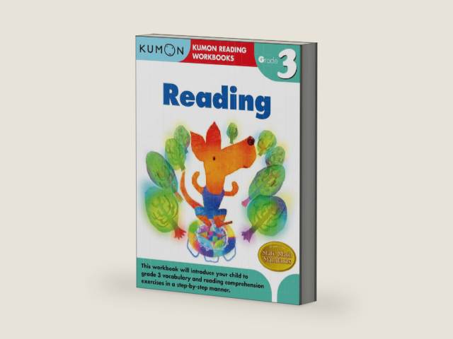 Kumon Grade 3 Reading (Kumon Reading Workbooks) by Kumon Publishing | barcode:9781934968772 | source:'9781934968772-right-three-quarter.jpg