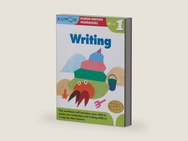 Kumon Grade 1 Writing (Kumon Writing Workbooks) by Kumon Publishing | barcode:9781935800576 | source:'9781935800576-right-three-quarter.jpg