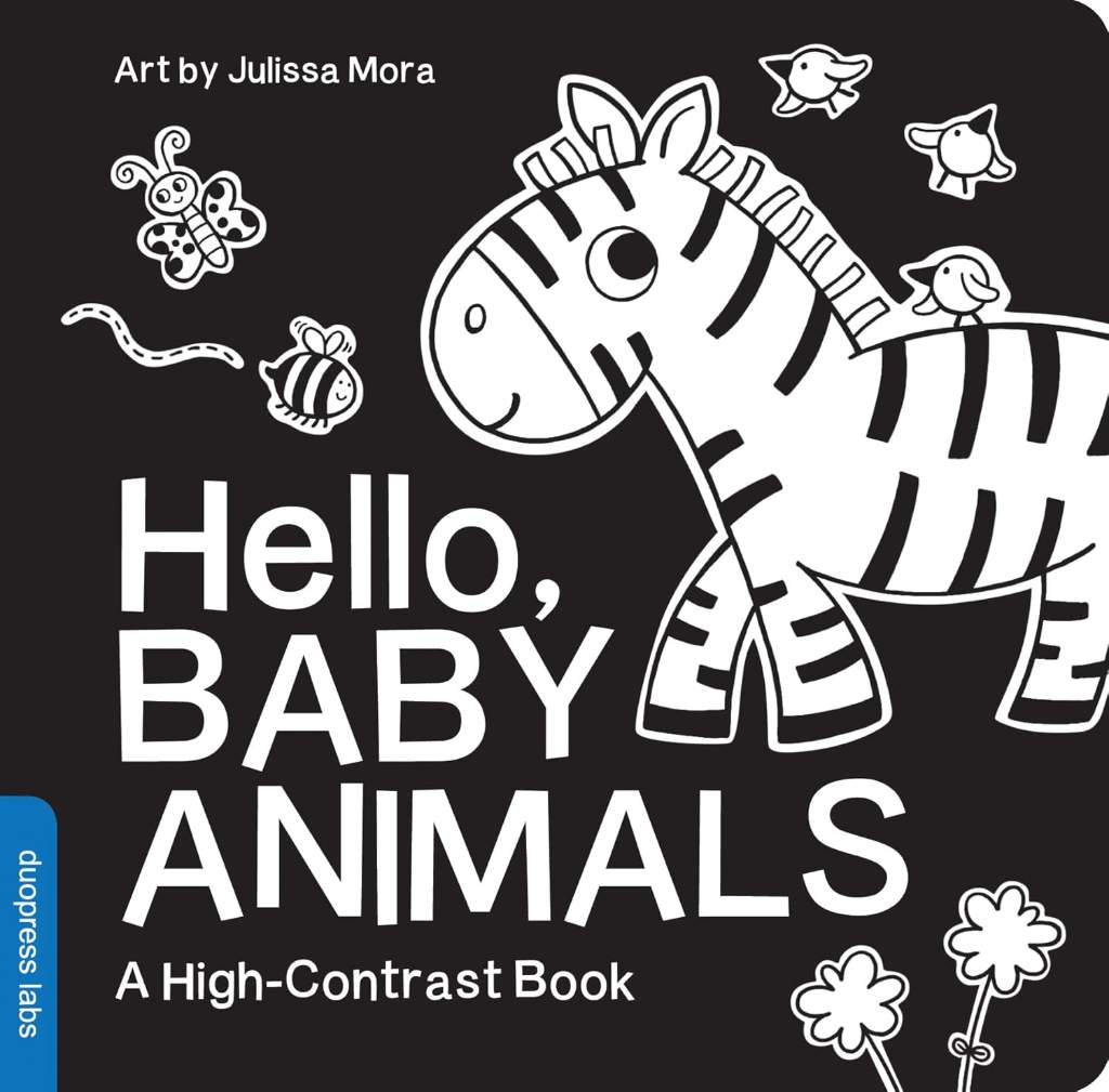 Hello, Baby Animals: A perfect book for parents and caregivers at home with babies this summer (High-Contrast Books) by duopress labs | barcode:9781938093685 | source:'9781938093685.jpg