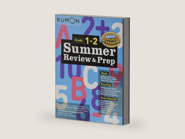 Kumon Summer Review and Prep 1-2 by Kumon | barcode:9781941082614 | source:'9781941082614-right-three-quarter.jpg
