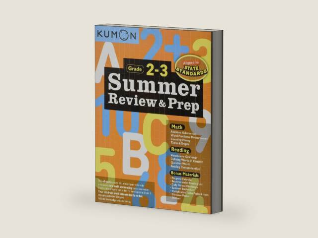 Summer Review & Prep Grades 2-3 by Kumon | barcode:9781941082621 | source:'9781941082621-right-three-quarter.jpg