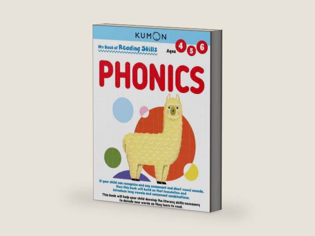Kumon My Book of Reading Skills: Phonics (Reading Skills), Ages 4-6, 96 pages (My Book of Reading Skills) by Kumon Publishing | barcode:9781941082973 | source:'9781941082973-right-three-quarter.jpg