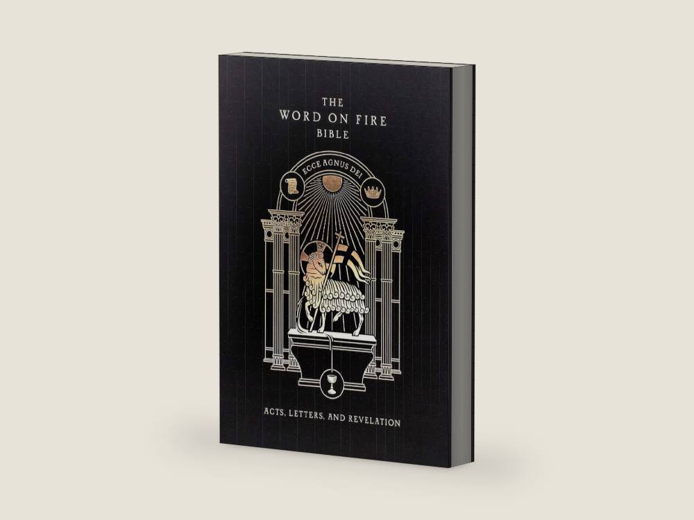 The Word on Fire Bible (Volume II): Acts, Letters and Revelation (Hardcover) (Word on Fire Bible Series) by Bishop Robert Barron | barcode:9781943243877 | source:'9781943243877-right-three-quarter.jpg