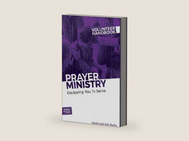 Prayer Ministry Volunteer Handbook: Equipping You to Serve (Outreach Ministry Guides) by David And Kim Butts Outreach | barcode:9781946453778 | source:'9781946453778-right-three-quarter.jpg