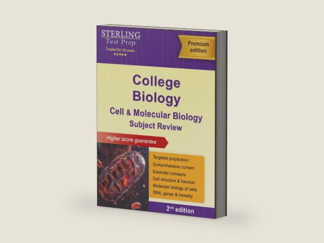 Sterling Test Prep College Biology: Cell and Molecular Biology Review by Sterling Test Prep | barcode:9781947556669 | source:'9781947556669-right-three-quarter.jpg
