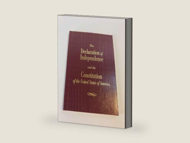 The Declaration of Independence and the Constitution of the United States of America by Founding Fathers | barcode:9781948647861 | source:'9781948647861-right-three-quarter.jpg