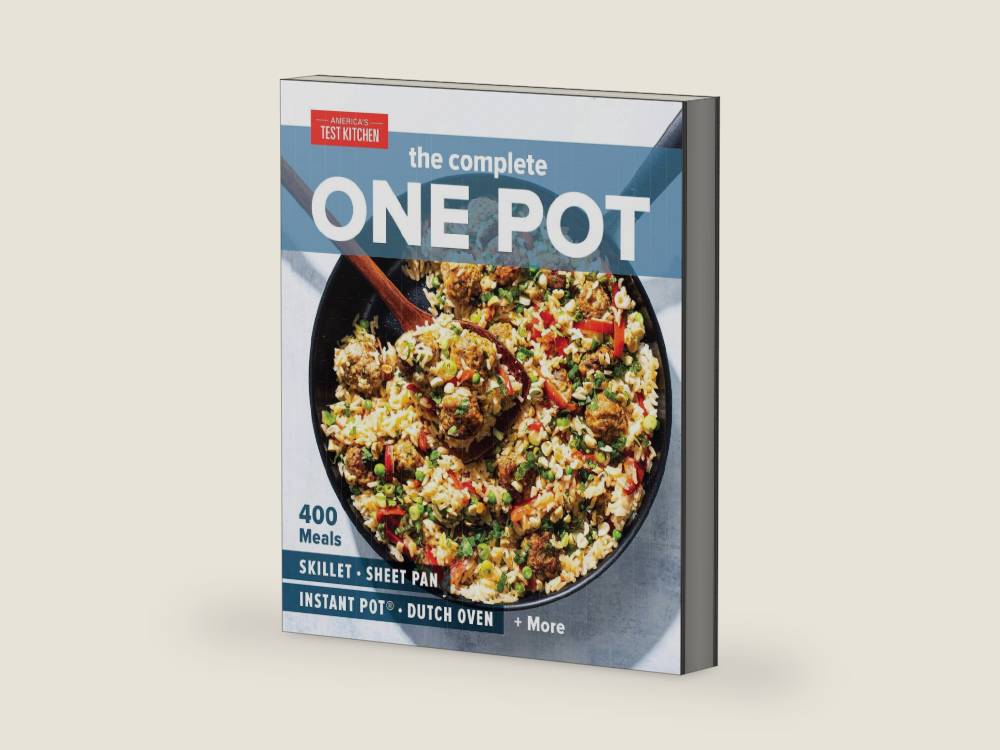 The Complete One Pot: 400 Meals for Your Skillet, Sheet Pan, Instant Pot®, Dutch Oven, and More (The Complete ATK Cookbook Series) by America's Test Kitchen | barcode:9781948703352 | source:'9781948703352-right-three-quarter.jpg