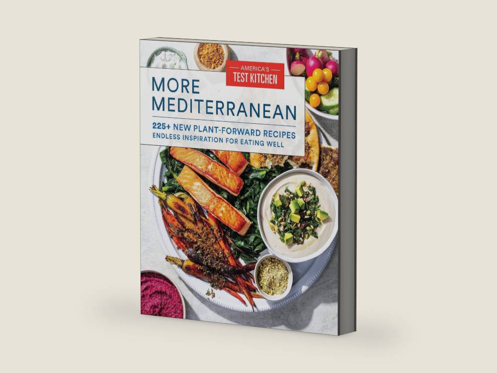 More Mediterranean: 225+ New Plant-Forward Recipes Endless Inspiration for Eating Well by America's Test Kitchen | barcode:9781948703895 | source:'9781948703895-right-three-quarter.jpg