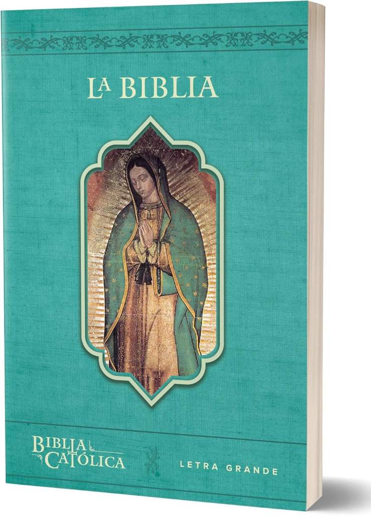 La Biblia Católica con Virgen de Guadalupe. Tamaño grande, edición letra grande / The Catholic Bible in Spanish with the Virgin of Guadalupe (Spanish Edition) by Biblia de América | barcode:9781949061949 | source:'9781949061949.jpg