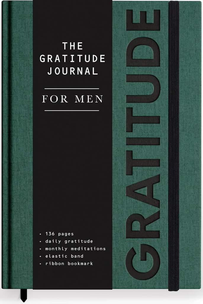 Gratitude Journal for Men: A Daily 5 Minute Guide for Mindfulness, Positivity, Leadership and Self Care (Premium Keepsake Edition) by Paper Peony Press | barcode:9781952842405 | source:'9781952842405.jpg