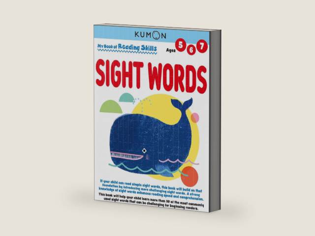 Kumon My Book of Reading Skills: Sight Words by Kumon Publishing | barcode:9781953845214 | source:'9781953845214-right-three-quarter.jpg