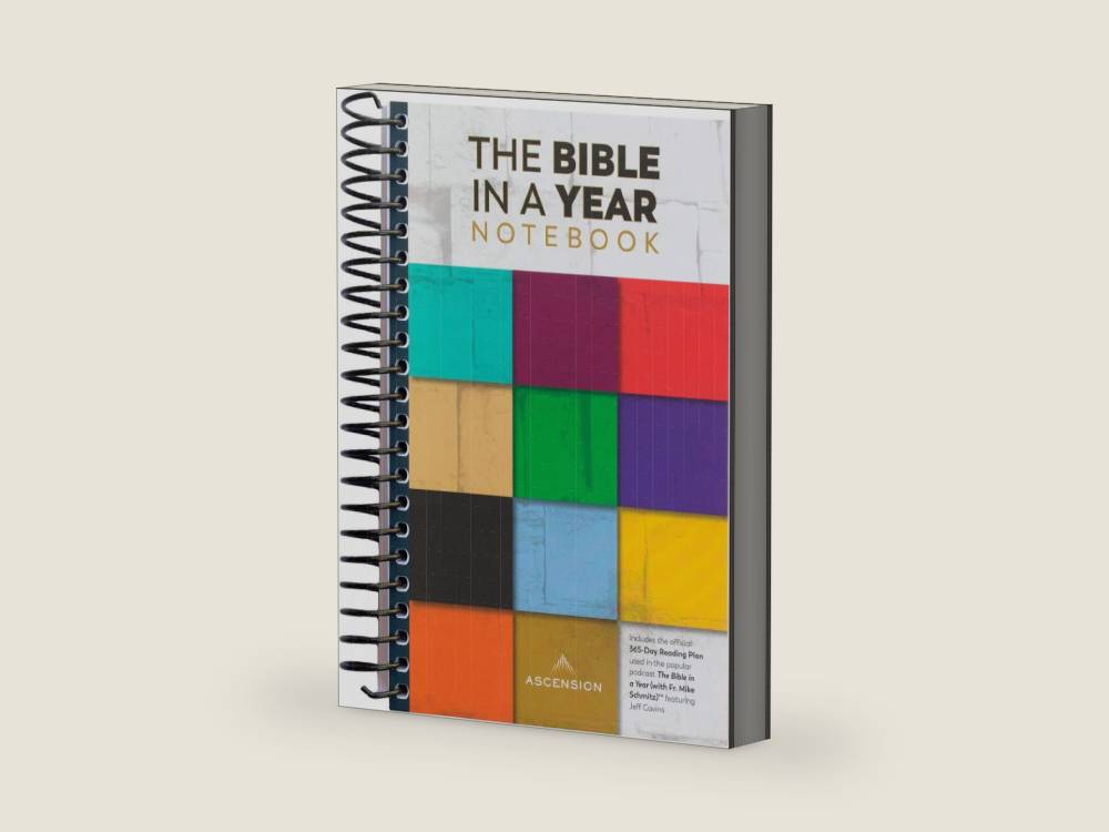 The Bible in a Year Notebook, 2nd Edition by Ascension | barcode:9781954881495 | source:'9781954881495-right-three-quarter.jpg