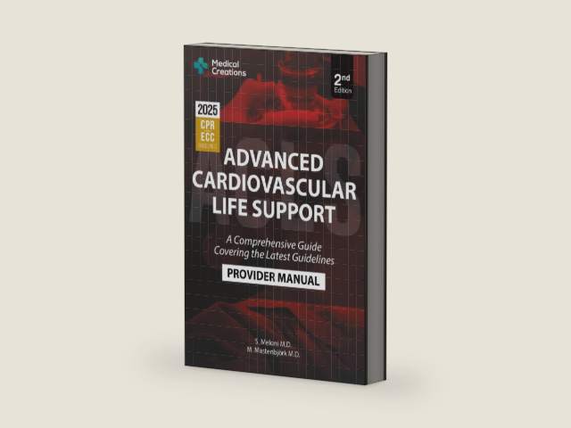 Advanced Cardiovascular Life Support (ACLS) Provider Manual - A Comprehensive Guide Covering the Latest Guidelines: 2nd Edition - Updated for 2025 by S. Meloni M.D. | barcode:9781958323090 | source:'9781958323090-right-three-quarter.jpg