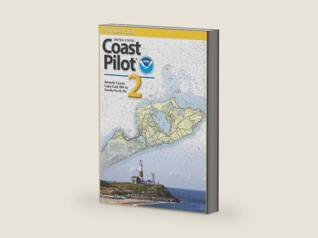 2025 U.S. Coast Pilot 2: Cape Cod to Sandy Hook, 54th Edition by NOAA | barcode:9781960340276 | source:'9781960340276-right-three-quarter.jpg