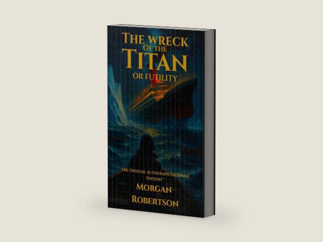 The Wreck of the Titan, or Futility: The Book That Predicted the Titanic: Restored 1912 Facsimile with Annotations and Collector’s Commentary (The Official Autograph Facsimile Edition™ Book 1) by Morgan Robertson | barcode:9781961763210 | source:'9781961763210-right-three-quarter.jpg