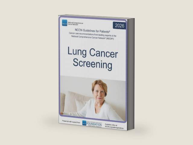 NCCN Guidelines for Patients® Lung Cancer Screening by National Comprehensive Cancer Network® (NCCN®) | barcode:9781971567129 | source:'9781971567129-right-three-quarter.jpg