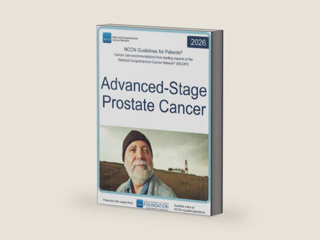 NCCN Guidelines for Patients® Advanced-Stage Prostate Cancer by National Comprehensive Cancer Network® (NCCN®) | barcode:9781971567167 | source:'9781971567167-right-three-quarter.jpg