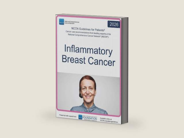 NCCN Guidelines for Patients® Inflammatory Breast Cancer by National Comprehensive Cancer Network® (NCCN®) | barcode:9781971567457 | source:'9781971567457-right-three-quarter.jpg