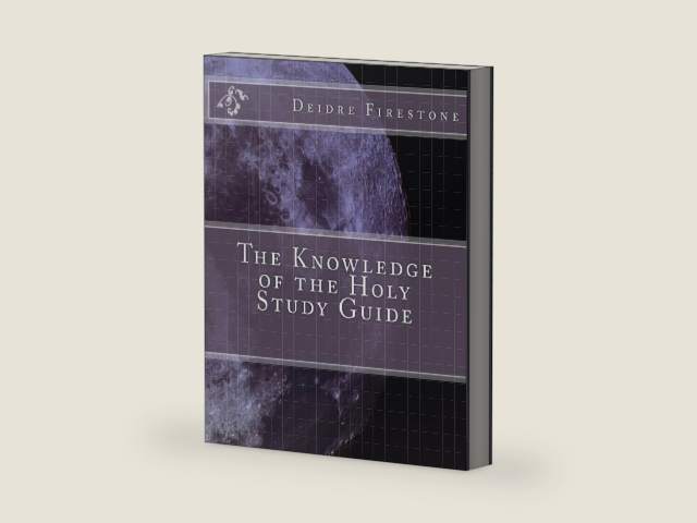 The Knowledge of the Holy Study Guide by Deidre Firestone | barcode:9781974439515 | source:'9781974439515-right-three-quarter.jpg