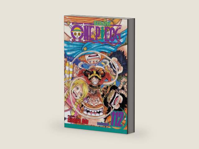 One Piece, Vol. 112 by Eiichiro Oda | barcode:9781974716524 | source:'9781974716524-right-three-quarter.jpg