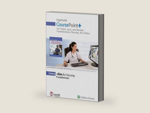 Lippincott CoursePoint+ for Taylor's Fundamentals of Nursing: The Art and Science of Person-Centered Nursing Care by Carol R. Taylor PhD MSN RN | barcode:9781975101510 | source:'9781975101510-right-three-quarter.jpg