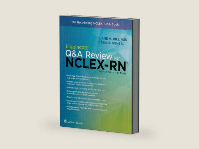 Lippincott Q&A Review for NCLEX-RN (Lippincott's Review For NCLEX-RN) by Diane Billings EdD RN FAAN | barcode:9781975104665 | source:'9781975104665-right-three-quarter.jpg