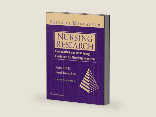 Resource Manual for Nursing Research: Generating and Assessing Evidence for Nursing Practice by Denise Polit | barcode:9781975112264 | source:'9781975112264-right-three-quarter.jpg
