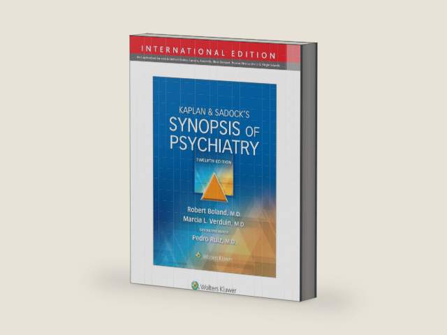 Kaplan & Sadock's Synopsis of Psychiatry by Robert Boland | barcode:9781975173128 | source:'9781975173128-right-three-quarter.jpg