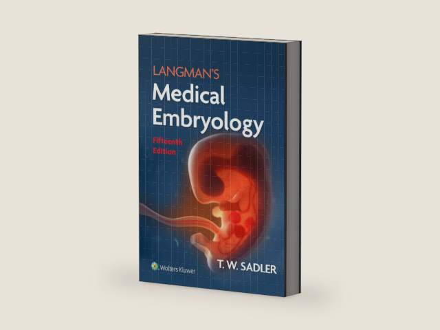 Langman's Medical Embryology by Dr. T.W. Sadler PhD | barcode:9781975179960 | source:'9781975179960-right-three-quarter.jpg