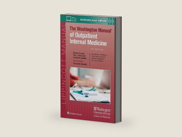 The Washington Manual of Outpatient Internal Medicine by Maureen Lyons | barcode:9781975180515 | source:'9781975180515-right-three-quarter.jpg