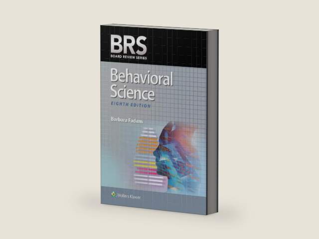 BRS Behavioral Science (Board Review Series) by Barbara Fadem PhD | barcode:9781975188856 | source:'9781975188856-right-three-quarter.jpg