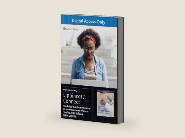 Bates' Guide To Physical Examination and History Taking 13e with Videos Lippincott Connect Standalone Digital Access Card by Lynn S. Bickley MD FACP | barcode:9781975210793 | source:'9781975210793-right-three-quarter.jpg