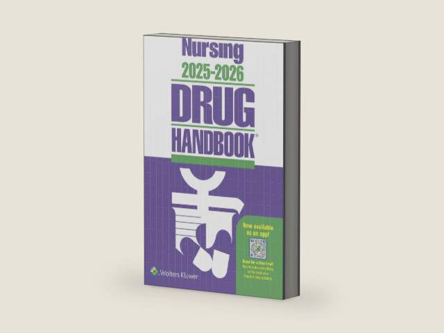 Nursing2025-2026 Drug Handbook (Nursing Drug Handbooks) by Lippincott Williams & Wilkins | barcode:9781975217112 | source:'9781975217112-right-three-quarter.jpg