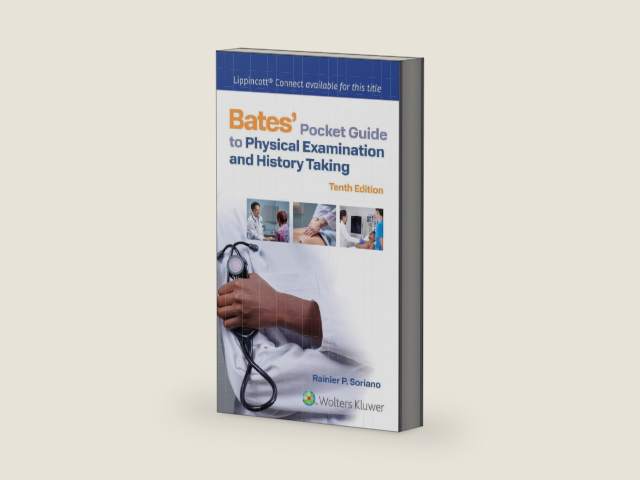 Bates' Pocket Guide to Physical Examination and History Taking (Lippincott Connect) by Rainier P. Soriano MD | barcode:9781975218447 | source:'9781975218447-right-three-quarter.jpg