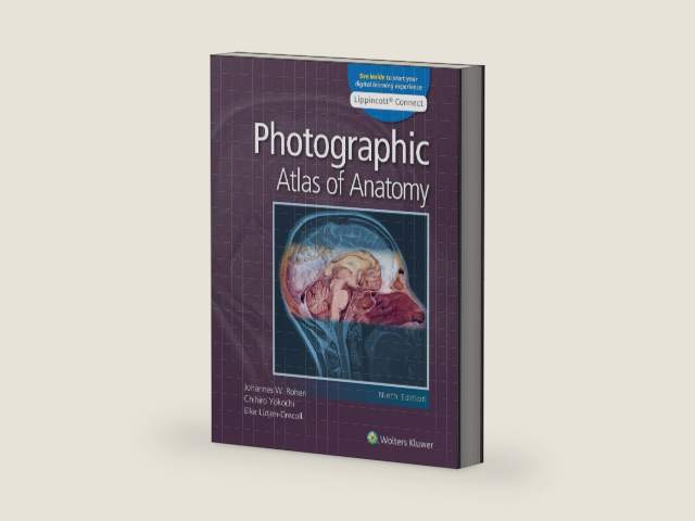 Photographic Atlas of Anatomy 9e Lippincott Connect Print Book and Digital Access Card Package by Johannes W. Rohen MD | barcode:9781975229924 | source:'9781975229924-right-three-quarter.jpg