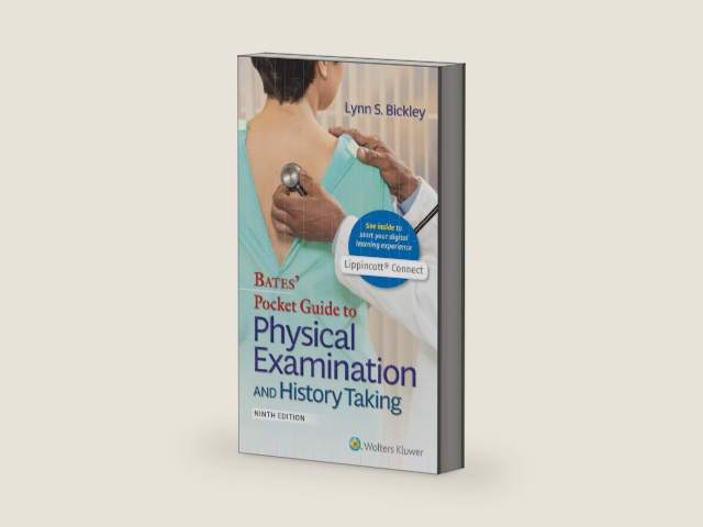 Bates' Pocket Guide to Physical Examination and History Taking 9e Lippincott Connect Print Book and Digital Access Card Package by Lynn S. Bickley MD FACP | barcode:9781975229948 | source:'9781975229948-right-three-quarter.jpg